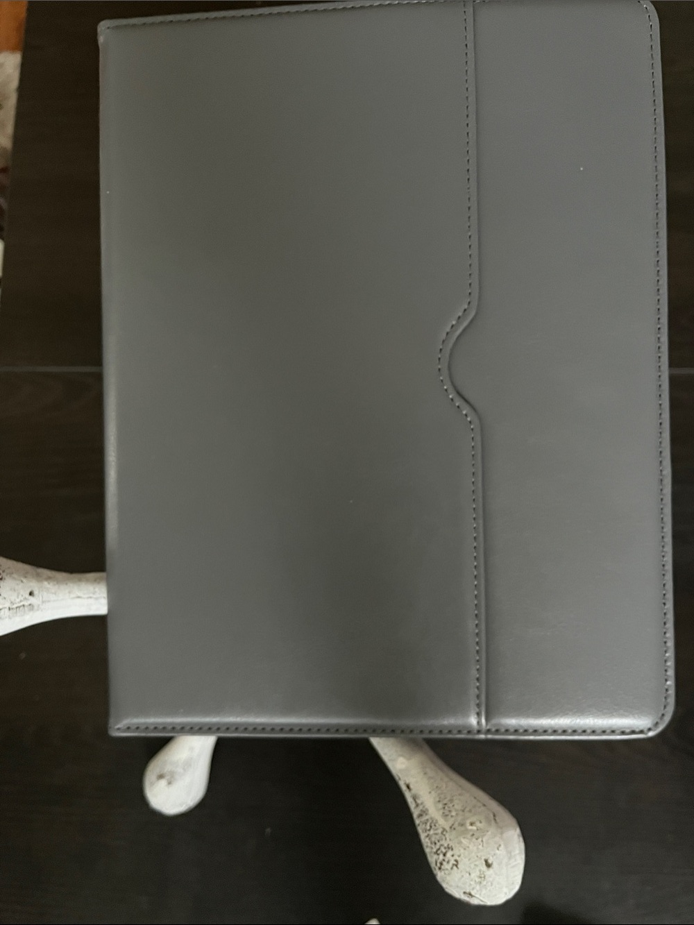Premium Gray Tablet Folio Case with Stylus Holder